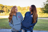 Monogram Charles River Rain Pullover, Lightweight Preppy Striped Jacket Rain Pullover, - My Southern Charm