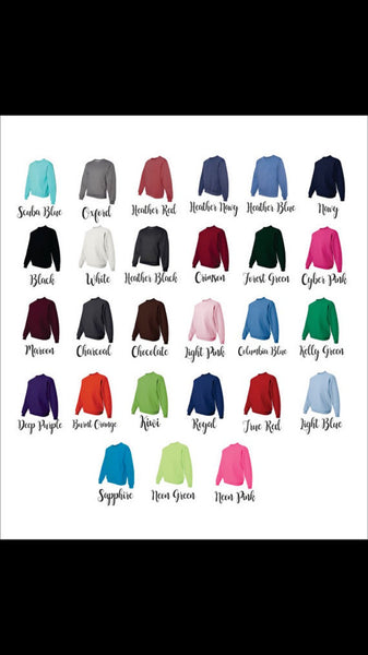 SALE!! Monogrammed Crewneck  Sweatshirt ~ Gift for Wife or Girlfriend - My Southern Charm