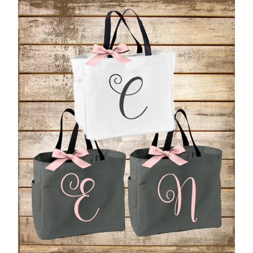 Personalized Monogrammed Bridal, Bridesmaid, Maid of Honor Tote Bag - My Southern Charm