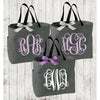 Monogrammed Bridesmaid Totes, Personalized Sorority Gift, Big Little Sorority Tote Bag - My Southern Charm
