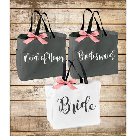 Monogrammed Bridesmaid Totes, Personalized Sorority Gift, Big Little Sorority Tote Bag